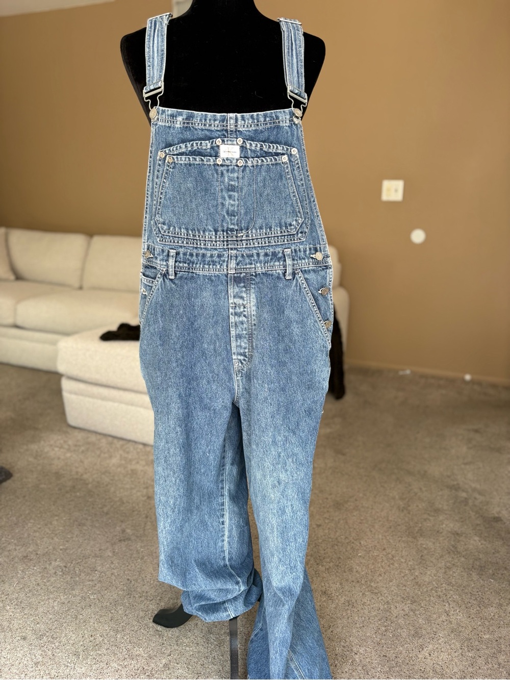 Calvin Klein Jeans Blue Denim Women's Overalls vintage size L